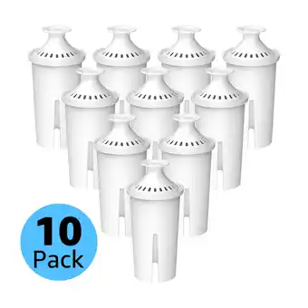 Walmart Aqua Crest Replacement Water Filter for Brita Pitchers and Dispensers (10 Pack) offer