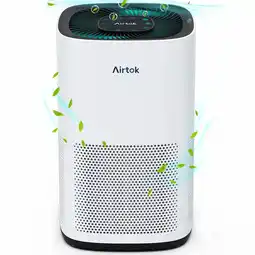 Walmart AIRTOK AP1001 Air Purifier for Home, 793 Sq. ft, HEPA Filter, White offer