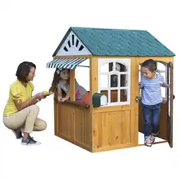 Walmart KidKraft Garden View Outdoor Wooden Playhouse with Ringing Doorbell offer