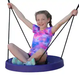 Walmart M&M Sales Enterprises Inc Air Riderz Saucer Swing - Purple offer