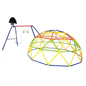 Walmart Skywalker Sports 10' Geo Dome Climber with Swing Set offer