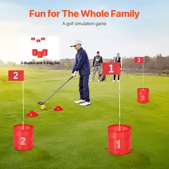 Walmart Backyard Golf Game 3 Hole Portable Outdoor Bucket Golf Game for Kids and Adults offer