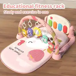 Walmart Baby Gym Play Mat, Tummy Time Activity Center with Piano Toys, 0-12 Months Infant Toys offer