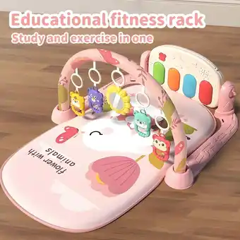 Walmart Baby Gym Play Mat, Tummy Time Activity Center with Piano Toys, 0-12 Months Infant Toys offer