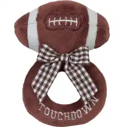 Walmart Bearington Baby Touchdown, 5.5 Inch Plush Stuffed Baby Football Soft Ring Rattle offer