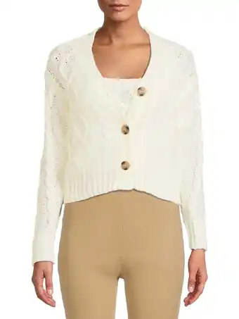 Walmart Kendall + Kylie Junior’ Cable Tank Top and Cardigan, 2-Piece Set offer