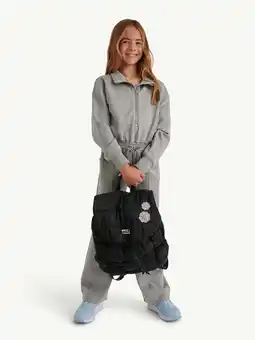 Walmart Justice Girls' Puffy Quilted 15 Backpack, Black offer