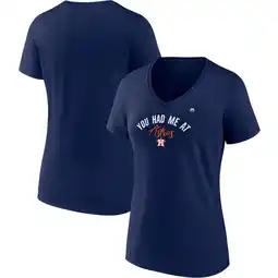 Walmart Women's Majestic Navy Houston Astros Wild Pitch V-Neck T-Shirt offer