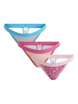 Walmart Way to Celebrate Women's Thong Panties with Lace Trim, 3-Pack, Sizes S-XXL offer
