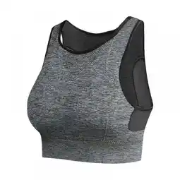 Walmart Sonbest Women's 2XL Non Padded High Impact Sports Bra, Gray offer