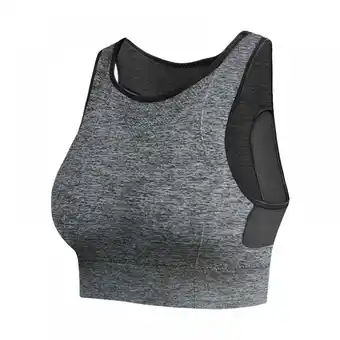 Walmart Sonbest Women's 2XL Non Padded High Impact Sports Bra, Gray offer
