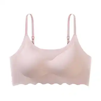 Walmart JIUKE Bras for Women Adjustable Spaghetti Strap Wireless Smoothing Seamless Pullover Everyday Bras offer