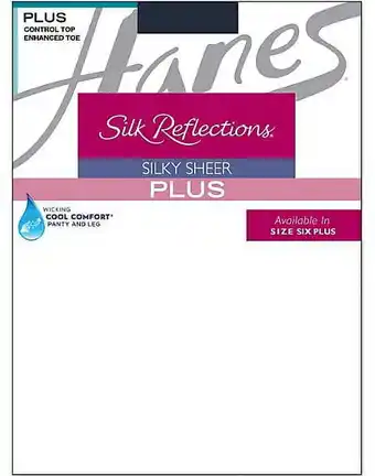 Walmart Silk Reflections Womens Plus-Size Control Top Enhanced Toe Pantyhose offer