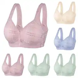 Walmart Patlollav Womens Plus Size Bra Clearance,Casual Sexy Lace Underwire Bra Extra-Elastic Wirefree offer