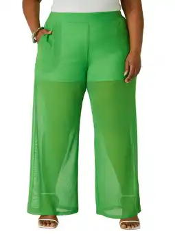 Walmart Ashley Stewart Women's Plus Easy Pull On Mesh Pant, Sizes 10/12-26/28 offer