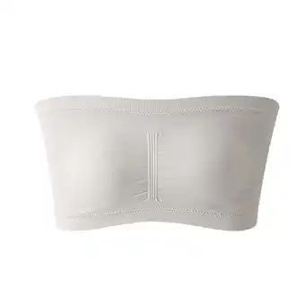 Walmart Patlollav Womens Plus Size Strapless Bra,Summer Bandeau Bra,Comfort Wireless Bra offer