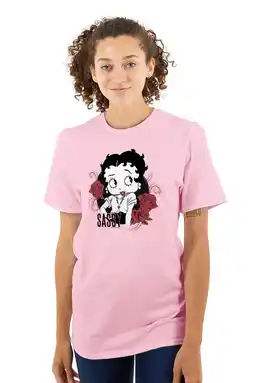 Walmart Betty Boop Sassy Flirty Cartoon Women Plus Size Graphic Tee Tees Brisco Brands 4X offer