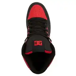 Walmart DC Men's Pure High-top Wc Skateboard, Skate Shoe FIERY RED/WHITE/BLACK offer