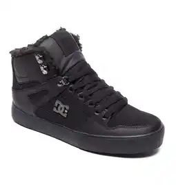 Walmart DC Men's Pure High-Top Winter Shoes - Black/Black/Black - 8 offer
