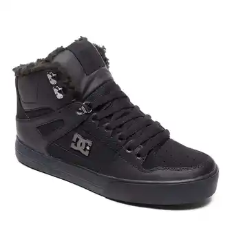 Walmart DC Men's Pure High-Top Winter Shoes - Black/Black/Black - 8 offer