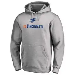 Walmart Men's Heather Gray FC Cincinnati Victory Arch Pullover Hoodie offer