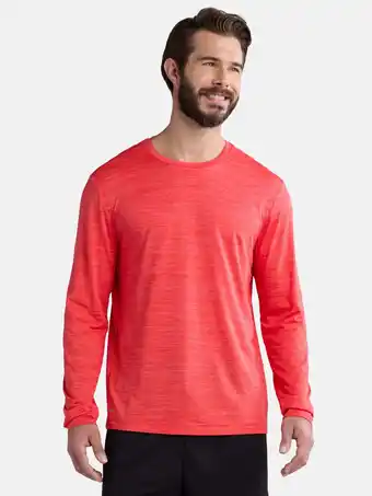 Walmart Athletic Works Men's Jersey Tee with Long Sleeves, Size XS-5XL offer