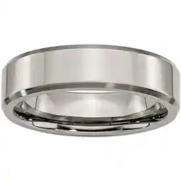Walmart Primal Steel Titanium Brushed 6mm Beveled Edge Band offer
