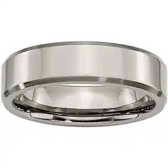 Walmart Primal Steel Titanium Brushed 6mm Beveled Edge Band offer