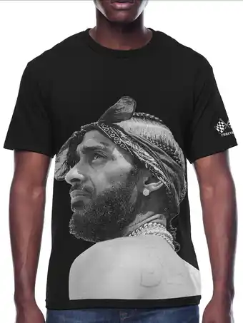 Walmart Nipsey, Men's & Big Men's Hussle Close Up Graphic Tee Shirt, Sizes S-5XL offer