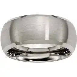 Walmart Titanium Beveled Edge 10mm Satin and Polished Band offer