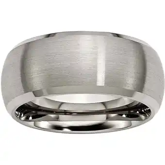 Walmart Titanium Beveled Edge 10mm Satin and Polished Band offer