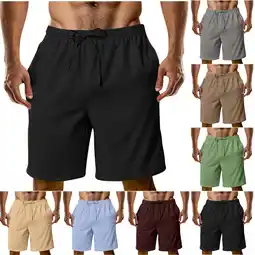 Walmart Hurxie Deals Black Work Shorts Men Mens Sport Shorts L （ Men's ） offer