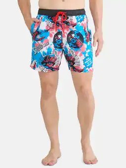Walmart Spiderman Men's & Big Men's Graphic Swim Shorts, Sizes S-3XL offer