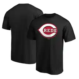 Walmart Men's Black Cincinnati Reds Secondary Color Primary Logo T-Shirt offer