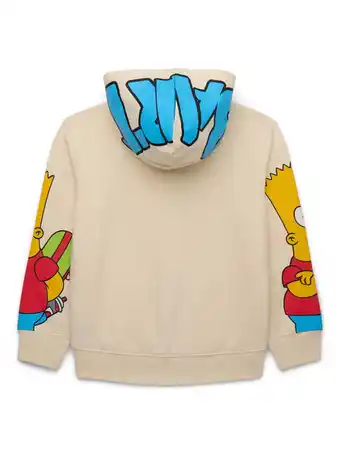 Walmart Bart Simpson Little Boys and Big Boys Graphic Hoodie, Sizes 4-20 offer
