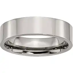 Walmart Titanium Flat 6mm Polished Band offer