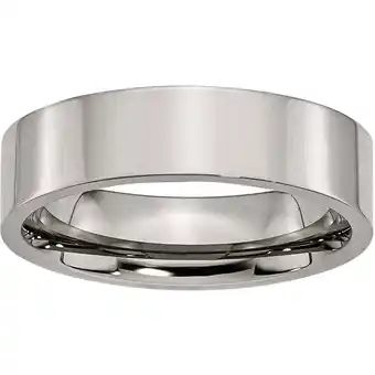 Walmart Titanium Flat 6mm Polished Band offer