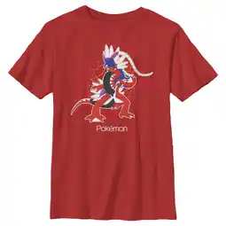 Walmart Boy's Pokemon Koraidon Portrait Graphic Tee Red Small offer