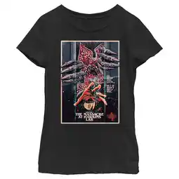 Walmart Girl's Stranger Things Retro Massacre At Hawkins Lab Graphic T-Shirt offer