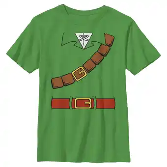 Walmart Boy's Nintendo Halloween Link Belt Costume Graphic Tee Kelly Green Small offer