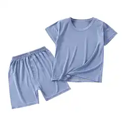 Walmart Erwazi Toddler Boys Girls Clothes 6M-6T Summer Outfits Set Cute T-Shirt Tops Shorts 2Pcs Set offer