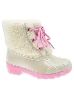 Walmart Girls Toddler Wonder Nation Sherpa Winter Duck Boot offer