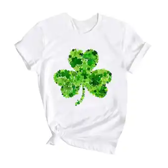 Walmart ZPWKLM ZPWKLM Casual Shirt For Cartoon Leaf Print Short Sleeved Round Neck Blouse For Baby size 4-5T offer