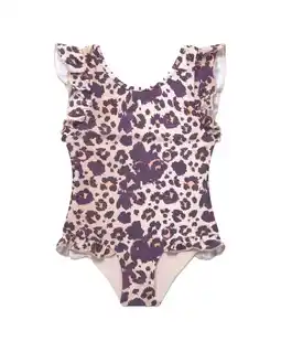 Walmart Boardies girls Boardies¨ Cheetah Ruffle Swimsuit, 12 offer