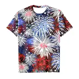 Walmart ZPWKLM ZPWKLM Tees For Kid Independence Day Short Sleeve Prints Crewneck Blouse For Kids size 3-4T offer