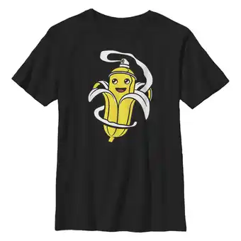 Walmart Boy's Fortnite Peely Aerosol Can Graphic Tee Black X Large offer