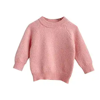 Walmart AherBiu Newborn Infant Baby Clothes Girls Boys Sweaters Long Sleeve Crewneck Knitted Pullover Tops offer