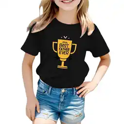 Walmart ZPWKLM Tees For Infnat Cute Cartoon Printed Solid Color Short Sleeve Top For Kids size 18-24M offer