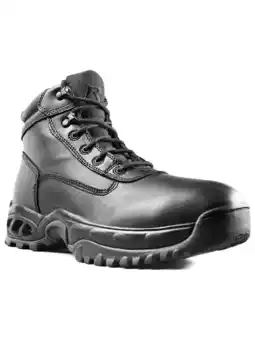 Walmart Ridge Footwear Men's Air-Tac Mid Side Zip ALWP 6 Waterproof Black Leather Boot - Size 8 offer