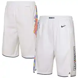 Walmart Youth Nike White Denver Nuggets 2024/25 City Edition Swingman Performance Shorts offer
